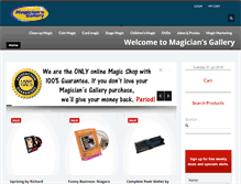 Tablet Screenshot of magiciansgallery.com